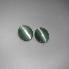  ct natürliche grüner Chrysoberyl Cat's Eye-Edelsteine, Oval Schliff, Lichtdurchlässig