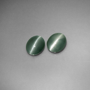 ct natürliche grüner Chrysoberyl Cat's Eye-Edelsteine, Oval Schliff, Lichtdurchlässig