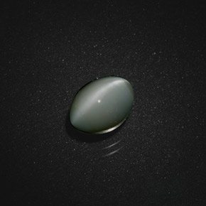 9,17 ctw natürlicher Grün Chrysoberyll-Katzenauge, Oval Schliff, Lichtundurchlässig