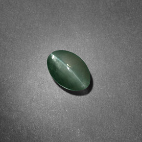 9,17 ctw natürlicher Grün Chrysoberyll-Katzenauge, Oval Schliff, Lichtdurchlässig
