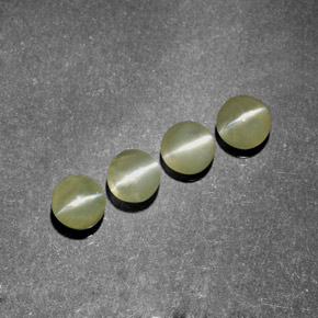  ct natürliche grüner Chrysoberyl Cat's Eye-Edelsteine, Transparent, Transparent / Lichtdurchlässig