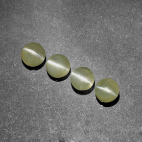  ct natürliche grüner Chrysoberyl Cat's Eye-Edelsteine, Transparent, Transparent / Lichtdurchlässig