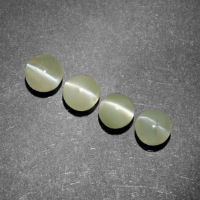 ct natürliche grüner Chrysoberyl Cat's Eye-Edelsteine, Transparent, Transparent / Lichtdurchlässig