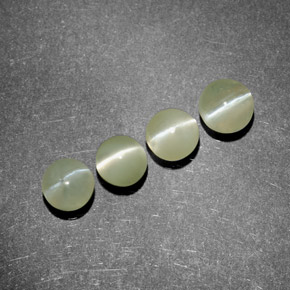  ct natürliche grüner Chrysoberyl Cat's Eye-Edelsteine, Transparent, Transparent / Lichtdurchlässig