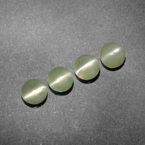  ct natürliche grüner Chrysoberyl Cat's Eye-Edelsteine, Transparent, Transparent / Lichtdurchlässig