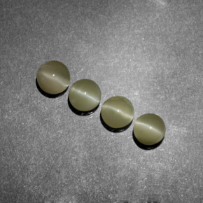  ct natürliche gold-grün Chrysoberyll-Katzenauge-Edelsteine, Transparent, Transparent / Lichtdurchlässig