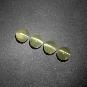  ct natürliche grüner Chrysoberyl Cat's Eye-Edelsteine, Transparent, Transparent / Lichtdurchlässig