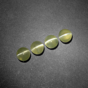  ct natürliche grüner Chrysoberyl Cat's Eye-Edelsteine, Transparent, Transparent / Lichtdurchlässig