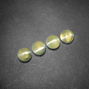  ct natürliche grüner Chrysoberyl Cat's Eye-Edelsteine, Transparent, Transparent / Lichtdurchlässig