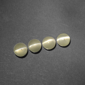  ct natürliche grüner Chrysoberyl Cat's Eye-Edelsteine, Transparent, Transparent / Lichtdurchlässig