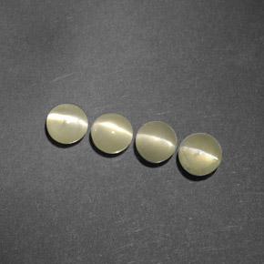  ct natürliche grüner Chrysoberyl Cat's Eye-Edelsteine, Transparent, Transparent / Lichtdurchlässig