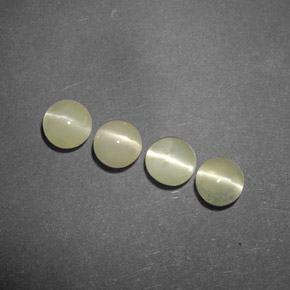  ct natürliche grüner Chrysoberyl Cat's Eye-Edelsteine, Transparent, Transparent / Lichtdurchlässig