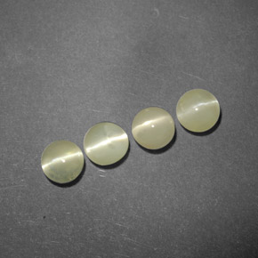  ct natürliche grüner Chrysoberyl Cat's Eye-Edelsteine, Transparent, Transparent / Lichtdurchlässig