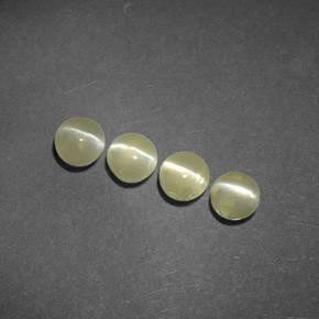  ct natürliche grüner Chrysoberyl Cat's Eye-Edelsteine, Transparent, Transparent / Lichtdurchlässig