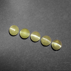  ct natürliche grüner Chrysoberyl Cat's Eye-Edelsteine, Transparent, Transparent / Lichtdurchlässig