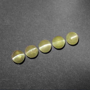  ct natürliche grüner Chrysoberyl Cat's Eye-Edelsteine, Transparent, Transparent / Lichtdurchlässig