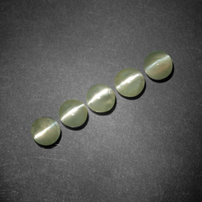  ct natürliche gold-grün Chrysoberyll-Katzenauge-Edelsteine, Transparent, Transparent / Lichtdurchlässig