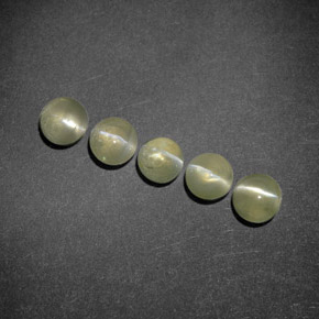 2,24 ct natürliche grüner Chrysoberyl Cat's Eye-Edelsteine, Transparent, Transparent / Lichtdurchlässig