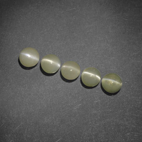  ct natürliche grüner Chrysoberyl Cat's Eye-Edelsteine, Transparent, Transparent / Lichtdurchlässig