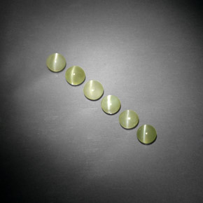  ct natürliche grüner Chrysoberyl Cat's Eye-Edelsteine, Transparent, Transparent / Lichtdurchlässig