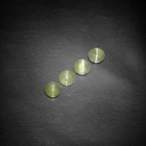  ct natürliche grüner Chrysoberyl Cat's Eye-Edelsteine, Transparent, Transparent / Lichtdurchlässig