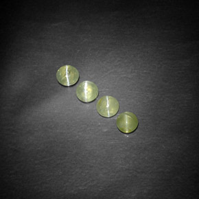  ct natürliche grüner Chrysoberyl Cat's Eye-Edelsteine, Transparent, Transparent / Lichtdurchlässig