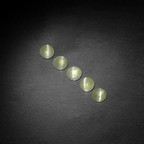  ct natürliche grüner Chrysoberyl Cat's Eye-Edelsteine, Transparent, Transparent / Lichtdurchlässig