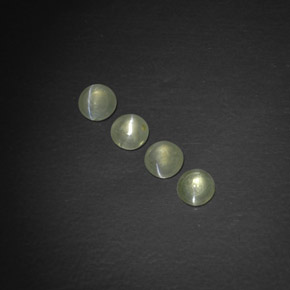  ct natürliche gelblich-grün Chrysoberyll-Katzenauge-Edelsteine, Transparent, Transparent / Lichtdurchlässig
