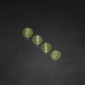  ct natürliche grüner Chrysoberyl Cat's Eye-Edelsteine, Transparent, Transparent / Lichtdurchlässig