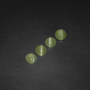  ct natürliche grüner Chrysoberyl Cat's Eye-Edelsteine, Transparent, Transparent / Lichtdurchlässig