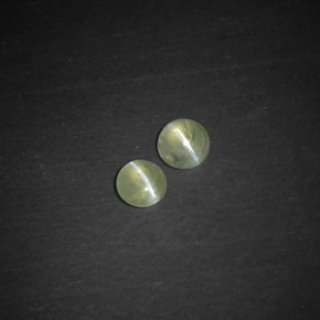  ct natürliche grüner Chrysoberyl Cat's Eye-Edelsteine, Transparent, Transparent / Lichtdurchlässig