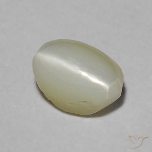 9,17 ctw natürlicher gelblich-grün Chrysoberyll-Katzenauge, Oval, Lichtdurchlässig