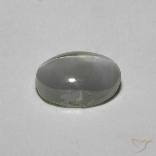 9,17 ctw natürlicher Mittelgrün Chrysoberyll-Katzenauge, Oval, Lichtdurchlässig
