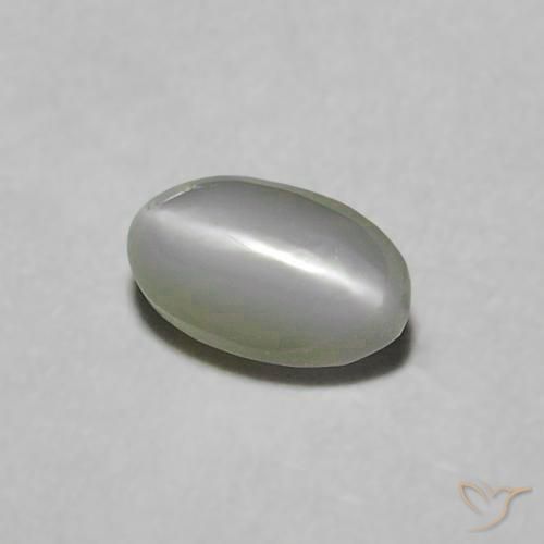 9,17 ctw natürlicher Mittelgrün Chrysoberyll-Katzenauge, Oval, Lichtundurchlässig