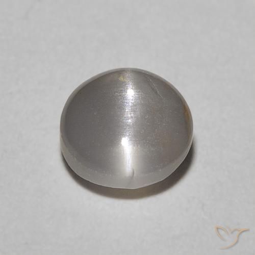 0.62ct Natürlicher Mittelgrün Chrysoberyll-Katzenauge, Oval, Lichtundurchlässig