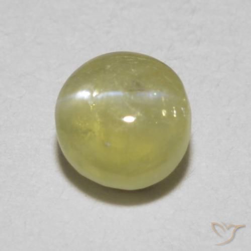9,17 ctw natürlicher Helles Gold-Gelb Chrysoberyll-Katzenauge, Oval Schliff, Lichtdurchlässig