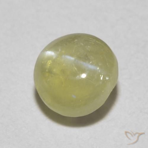 9,17 ctw natürlicher Helles Gold-Gelb Chrysoberyll-Katzenauge, Oval Schliff, Lichtdurchlässig