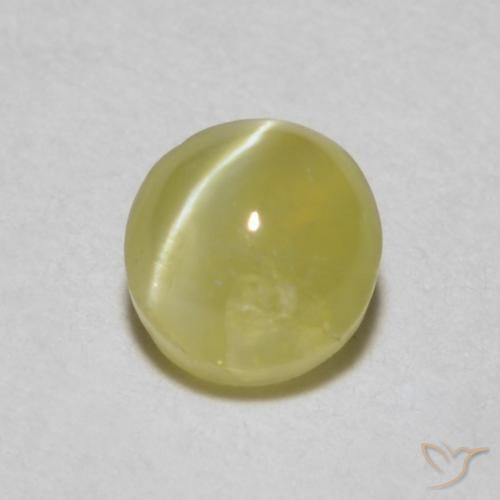 9,17 ctw natürlicher Helles Gold-Gelb Chrysoberyll-Katzenauge, Oval, Lichtdurchlässig