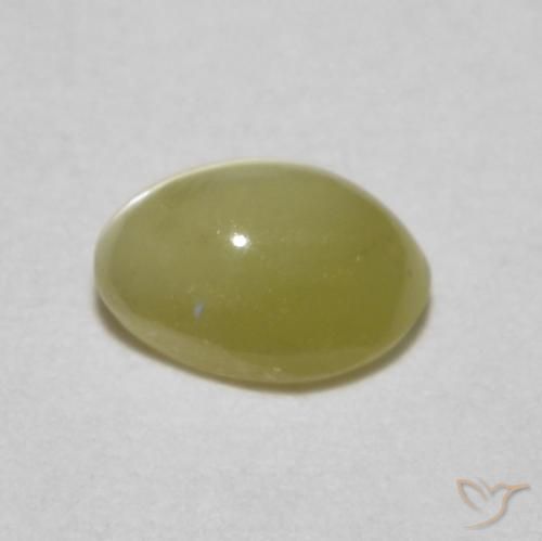 9,17 ctw natürlicher Helles Laguna-Gelb Chrysoberyll-Katzenauge, Oval, Lichtdurchlässig