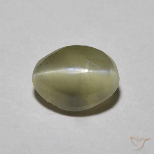 1.05ct Natürlicher Golden Chrysoberyll-Katzenauge, Oval, Lichtdurchlässig