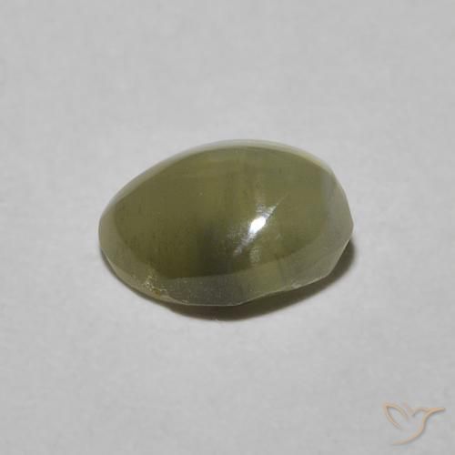 9,17 ctw natürlicher Golden Chrysoberyll-Katzenauge, Oval, Lichtdurchlässig