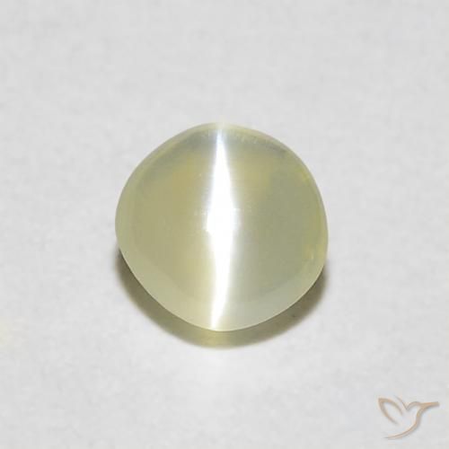 0.29ct Natürlicher hellgelb Chrysoberyll-Katzenauge, Runden, Lichtdurchlässig