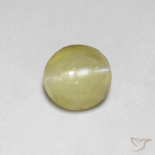 1.18ct Natürlicher Bananengelb Chrysoberyll-Katzenauge, Oval, Lichtdurchlässig