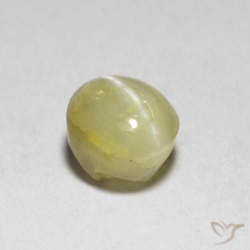 9,17 ctw natürlicher Bananengelb Chrysoberyll-Katzenauge, Oval, Lichtdurchlässig