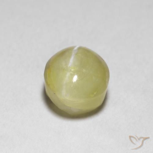 9,17 ctw natürlicher Bananengelb Chrysoberyll-Katzenauge, Oval, Lichtdurchlässig