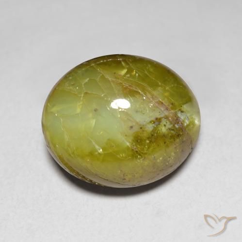 7.76ct Natürlicher Zitronengelb Chrysoberyll-Katzenauge, Oval, Lichtdurchlässig