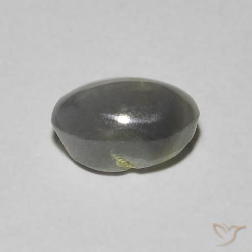 9,17 ctw natürlicher Dunkelgrau Chrysoberyll-Katzenauge, Oval, Lichtdurchlässig
