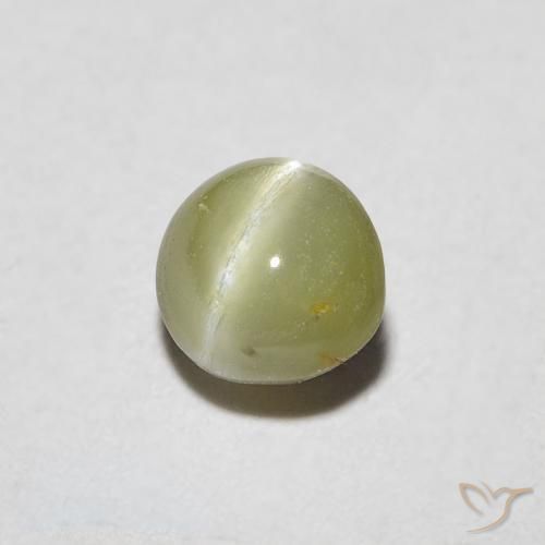 9,17 ctw natürlicher Warmes Waldgrün Chrysoberyll-Katzenauge, Oval, Lichtdurchlässig