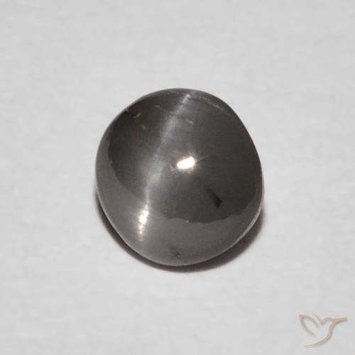 9,17 ctw natürlicher Mittelgrau Chrysoberyll-Katzenauge, Oval, Lichtundurchlässig