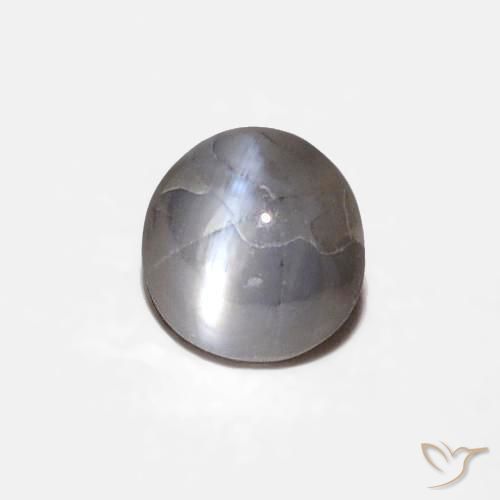 9,17 ctw natürlicher Medium Dark-Grey Chrysoberyll-Katzenauge, Oval, Lichtundurchlässig